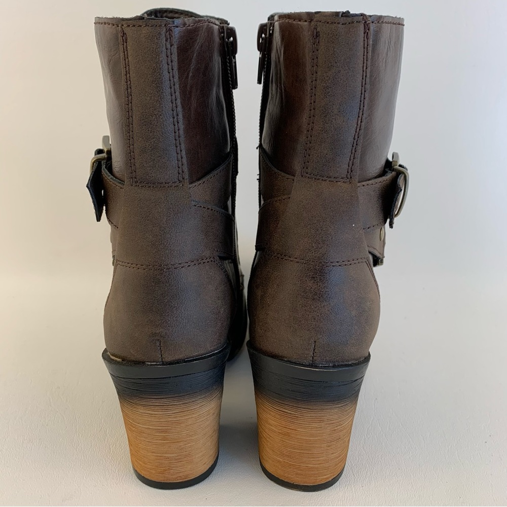 Pierre Dumas Ravenna Brown Vegan Leather Boots - Picture 5 of 6